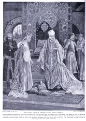 Il Legato Papale calpesta il tributo di Giovanni AD1213